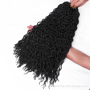 Julianna Morgan 18 Inch 24 Strands Faux Locks Crochet Braids Synthetic Hair Extensions